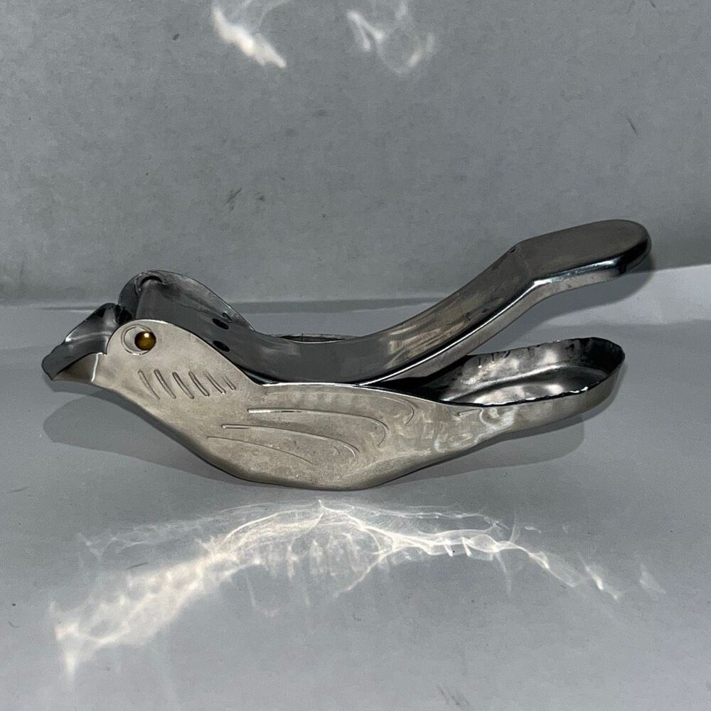 Elegant Bird-Shaped Stainless Steel Manual Lemon and Lime Juicer, Portable Citru